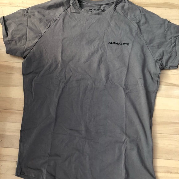 Alphalete Other - Alphalete grey script tee size medium